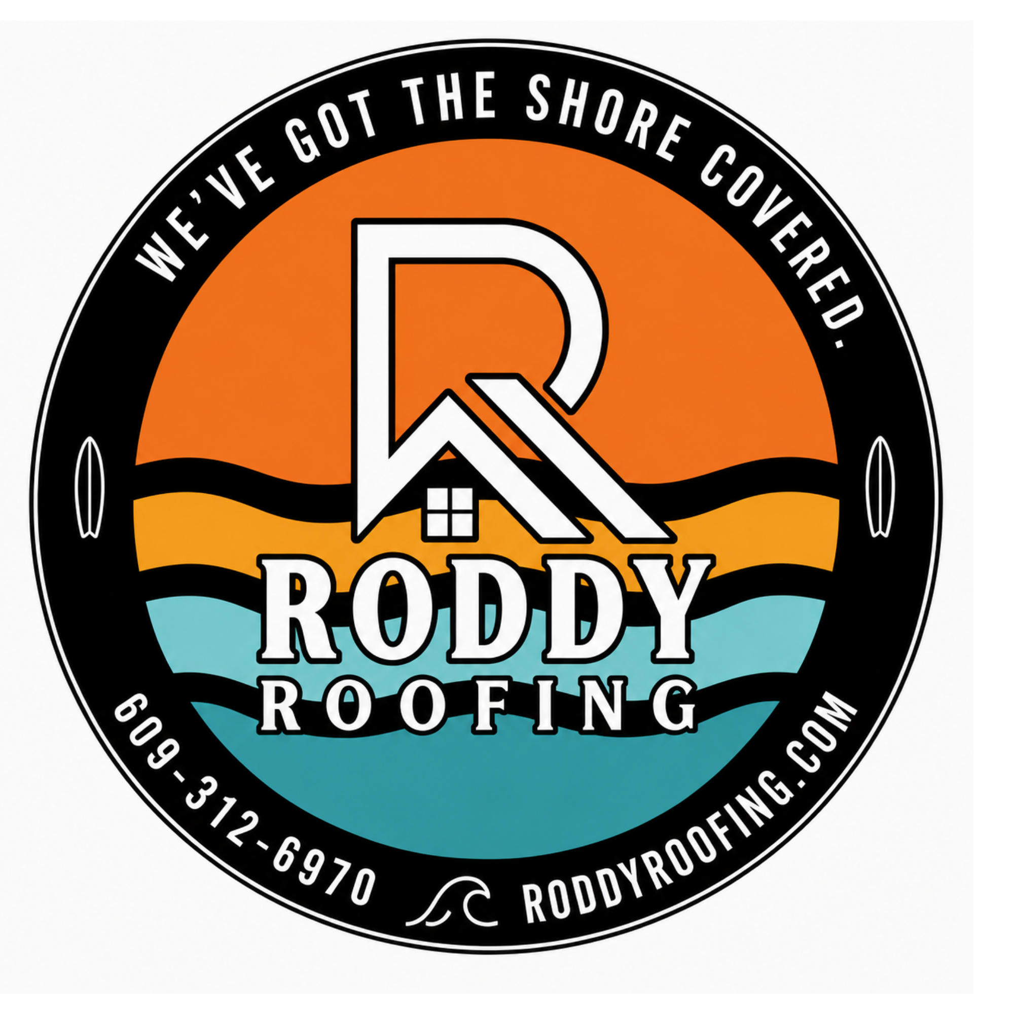 Roddy Roofing sticker